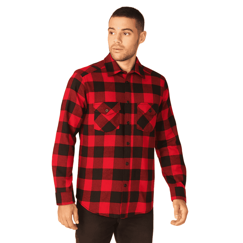 Camisa Lenadora Hombre Rojo S