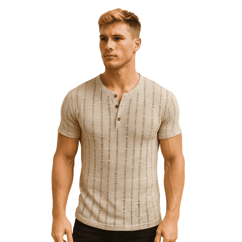 Polera Tejida Verano Hombre JC Camel XL