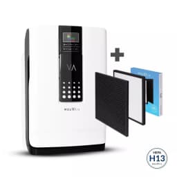 Purificador de Aire Mouvair Zen con HEPA H13 + Filtros de Reemplazo HEPA H13 (Grado Medico) Blanco