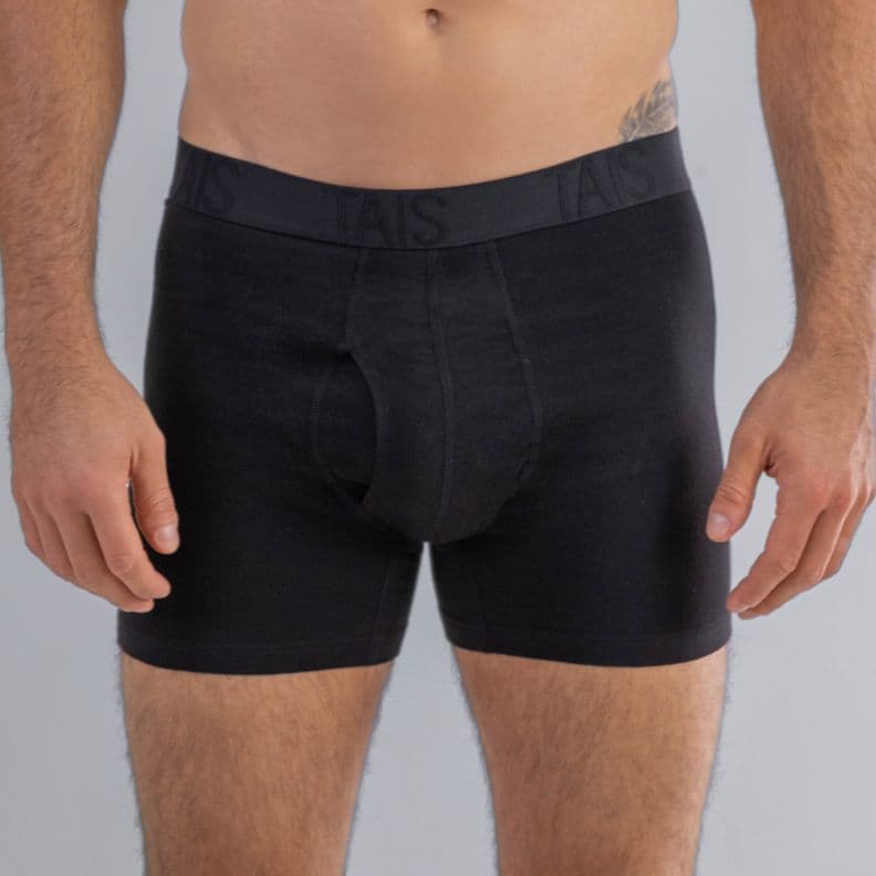 2 Unidades Boxer Medio Liso Negro Happy Boolls L