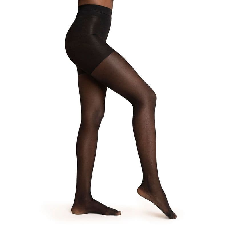 Panty Push Up Transparente Negro XL