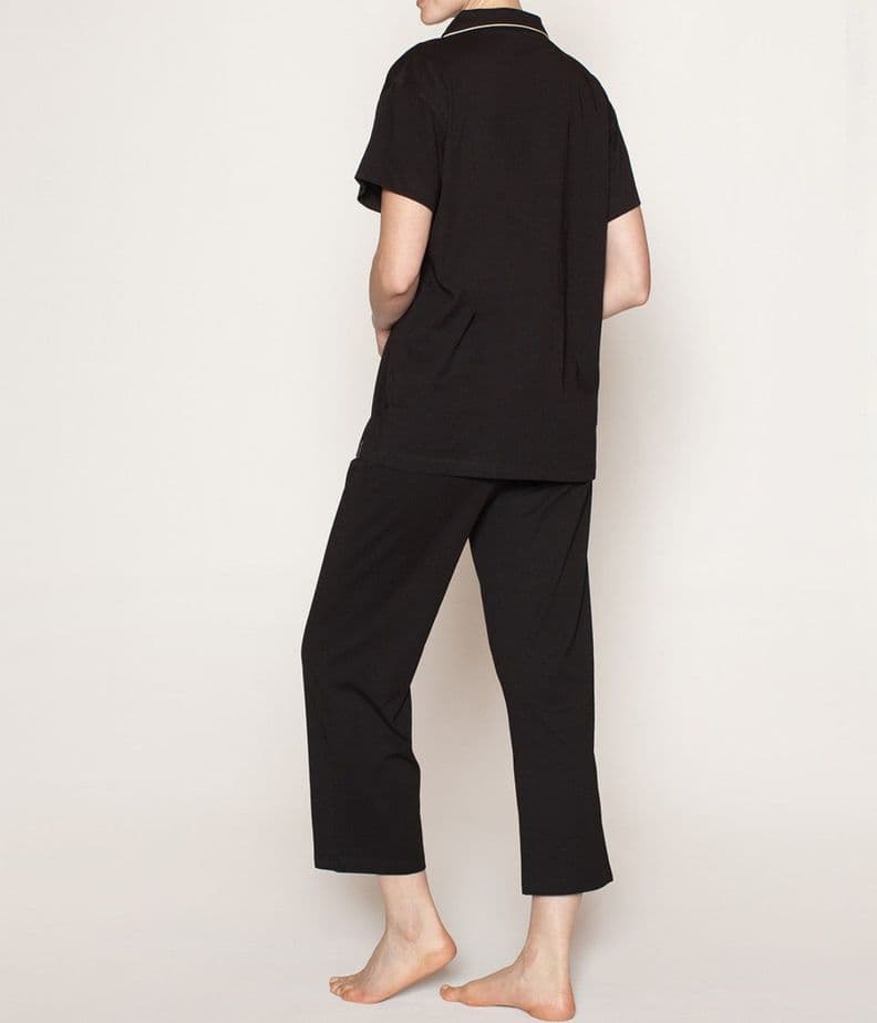 Pijama Mujer 2 Pzas Abotonado Monarch Negro S