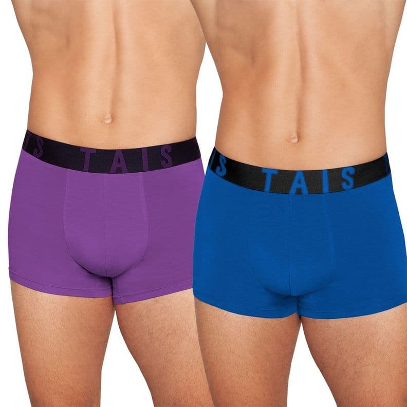 2 Unidades Boxer Bamboo Ultra Fresco Purpura Morado XXL