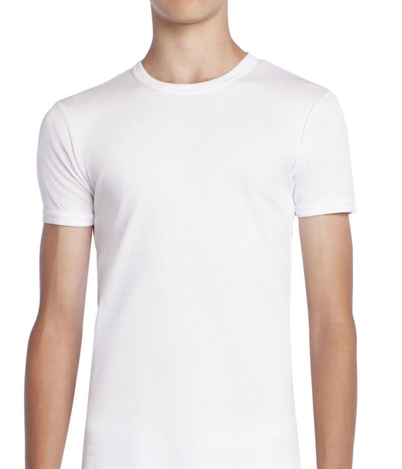 Camiseta Manga Corta Cuello Polo Lolo Algodon Blanco 14