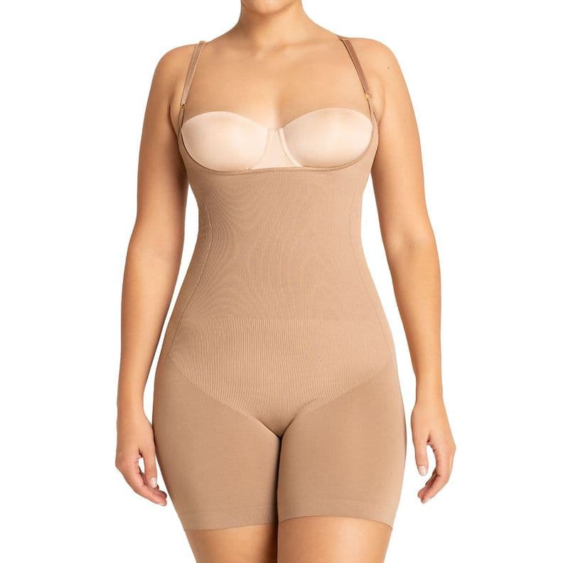 Body Reductivo Con Pierna Nude S-M