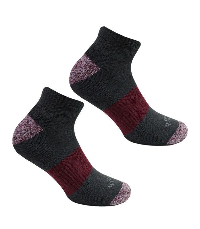 2 Pares Calcetin Outdoor Bamboo + Coolmax 04 Monarch Gris Oscuro 37/39