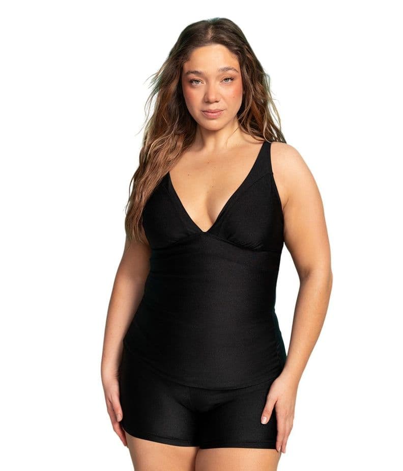 Tankini Halter Wavy Negro L