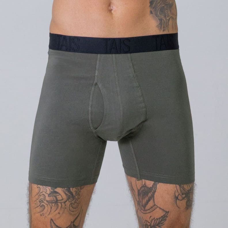 2 Unidades Boxer Largo Liso Marengo Happy Boolls Gris M
