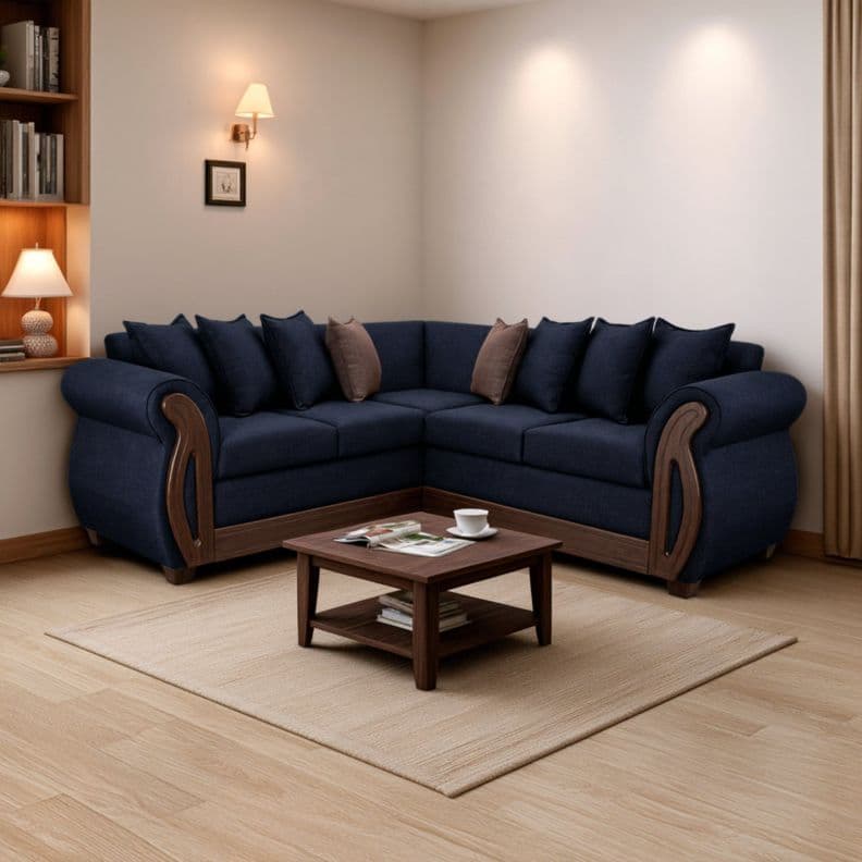 SOFA SECCIONAL ISIDORA 5 CUERPOS Negro Mate