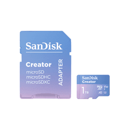 Tarjeta microSD SanDisk Creator UHS-I 1TB Azul