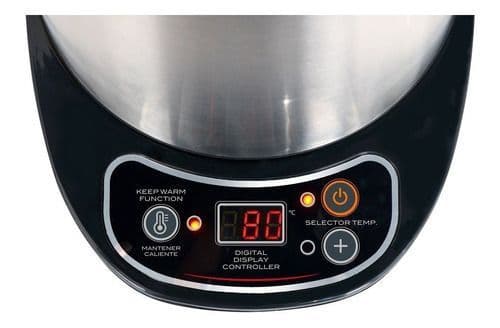 Hervidor Electrico Digital Sindelen 1,7lts Ha-3750din Plateado Metalico
