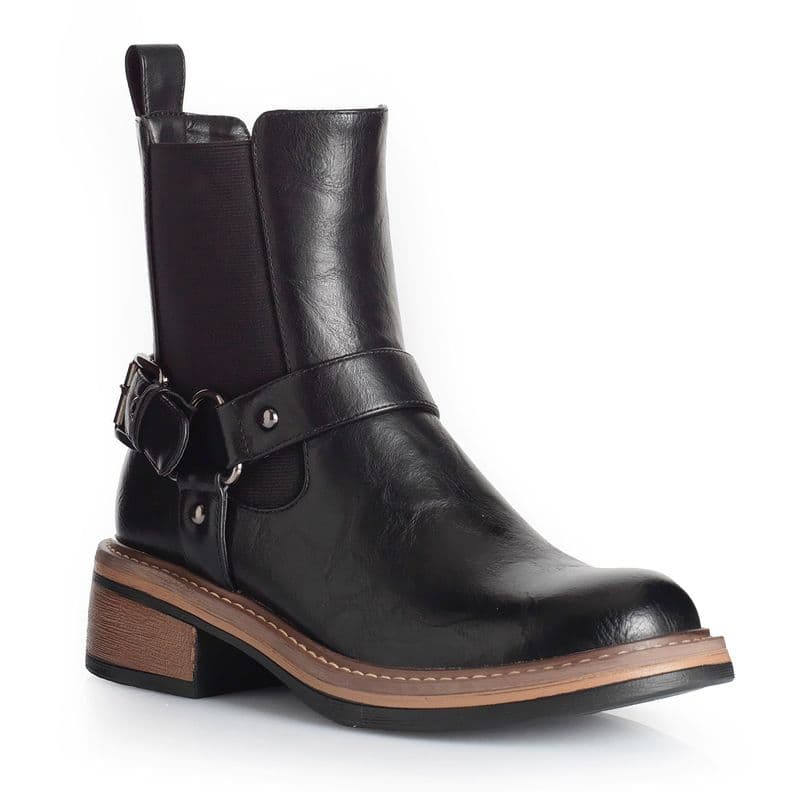 Botin Mujer Via Uno WestWinter Frontier Negro 36