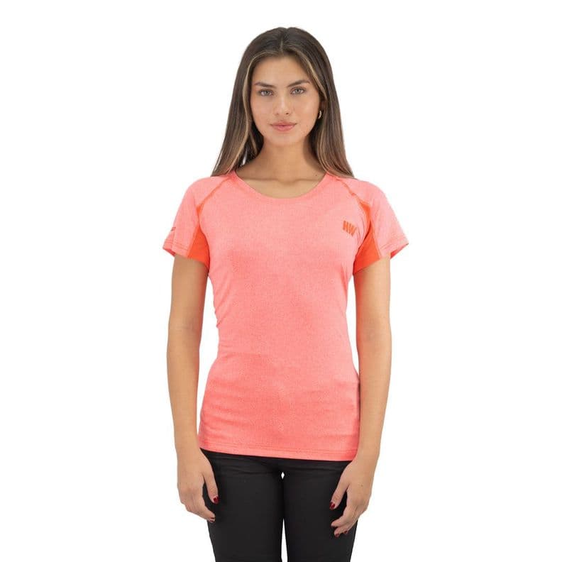 Polera Dry Fit HW SPX Manga Corta Mujer Coral Rosado XS