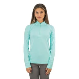 POLERA DRY FIT HW SPX MANGA LARGA MUJER AQUA Celeste XL