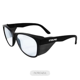 Lente Seguridad Safeblack Claro Blue Blocker Steelpro Blanco