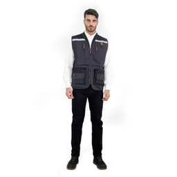 CHALECO GEOLOGO GABARDINA QUEBEC GRIS M