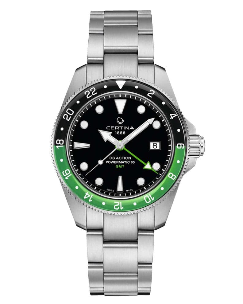 Reloj Certina DS Action GMT Verde Acero