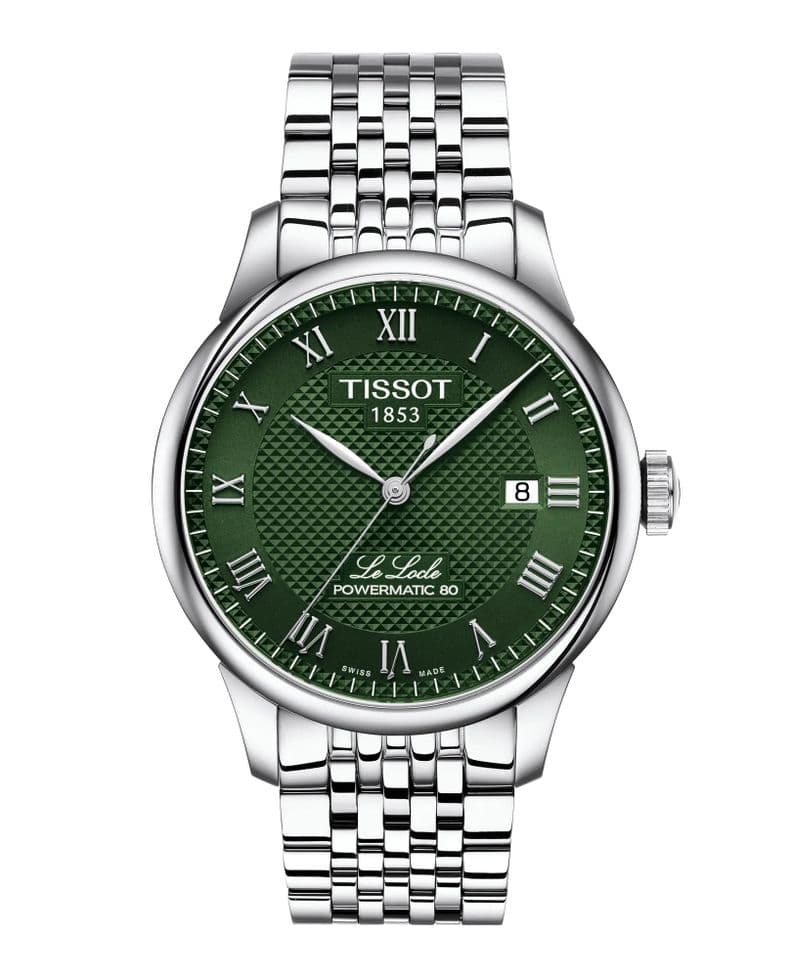 Reloj Tissot Le Locle Acero Verde 39MM Plata