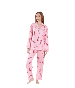 Pijama Largo Emily Rosado S