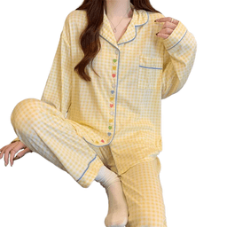 Pijama Aurelia Amarillo Cuadrille Mujer L