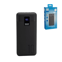 Powerbank 10.000 mAh carga rapido PD 22.5W Pantalla Digital - Philco Negro