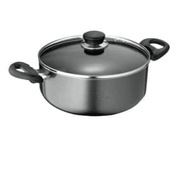 Olla Aluminio Antiadherente 24cm Gourmet Gris Oscuro
