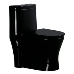 Wc One Piece Negro con Sello Antifuga 30cm 2002