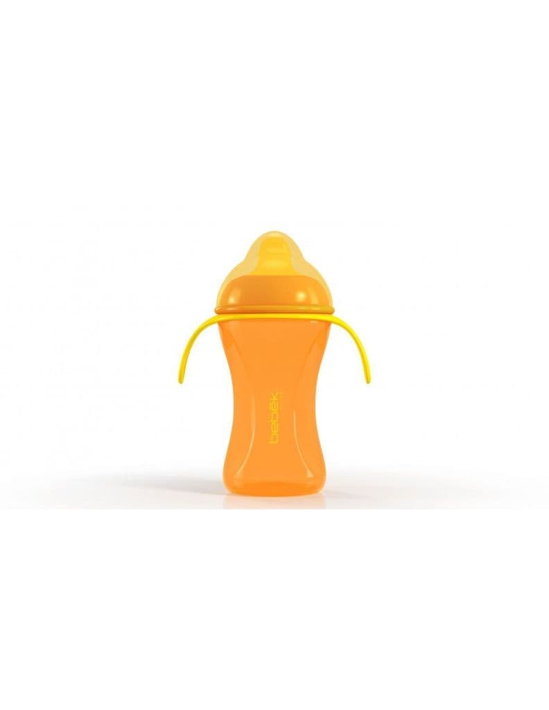 Vaso entrenamiento Plus 240ml con Asas - Valvula Naranjo