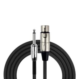 Cable Microfono Kirlin Xlr (H)- Plug 3M Mpc-282Pn-3 Negro