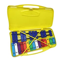 Metalofono 25 Tonos Amarillo Aluminio All25S + Baqueta Adici