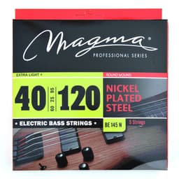 Set de Cuerdas Bajo Electrico BE145N Magma Plateado Metalico