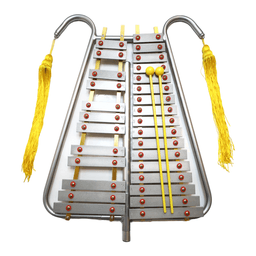 Metalofono / Lira Cromatico De 29 Tonos Aluminio All29A Plateado Metalico