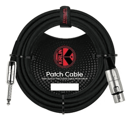 Cable microfono Kirlin Xlr (H)- Plug 6M Mpc-282Pn-6 Negro