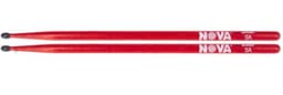 Baquetas Vic Firth 5A NOVA Red Punta de Nylon Rojo