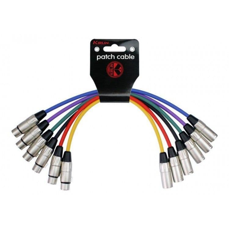 Juego 6 Cables Microfono 1 M Xlr(Macho-Hembra) Mp6-480-1 Negro