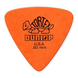 Uneta Dunlop Tortex 431 Triangular 0.60mm Pack 6un. Naranjo