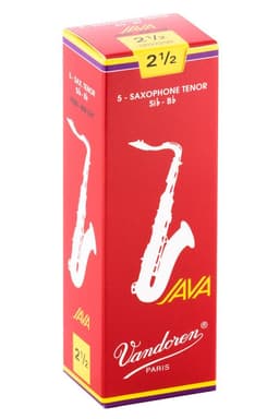 Cajas de canas Saxo Tenor JAVA RED No2.5 SR2725R Vandoren Beige Natural