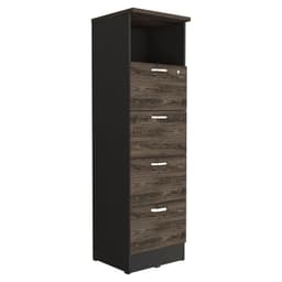 CAJONERA 161,6X47,5X45 CM FM-004N NEGRO Y CAFE OSCURO