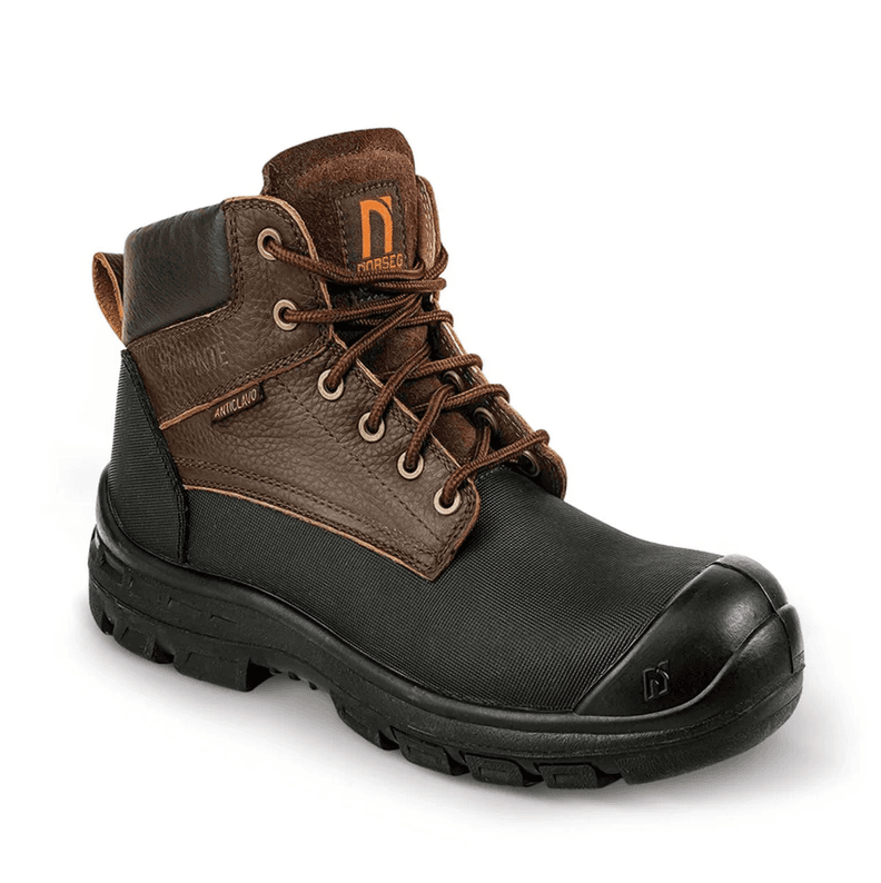 Botin de Seguridad Antiacido Force NS-600 Cafe 38