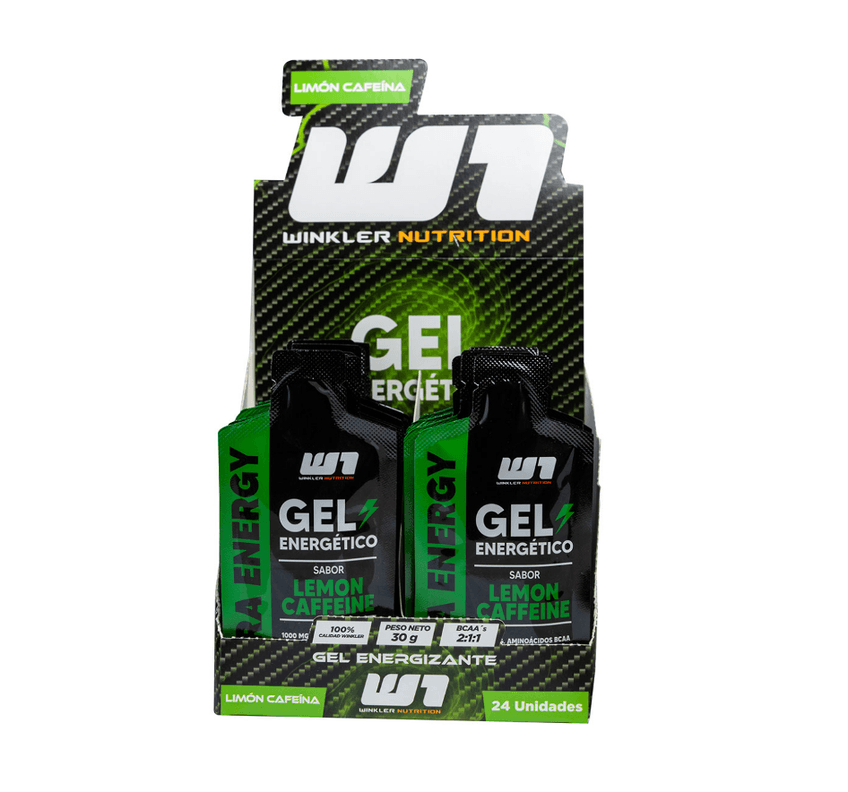 Gel Energetico Winkler Nutrition - Limon Cafeina 24 unidades (30ml c/u)
