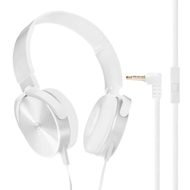 Audifonos Headband Extra Bass Con Cable Y Microfono Kbod I15 Colores Blanco