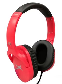 Audifonos Alambrico Con Microfono Altec Rojo