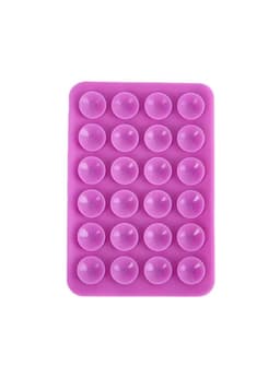 Soporte De Silicona Ventosa Adhesivo Para Celular Fucsia
