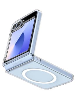 Carcasa Transparente Para Samsung Z Flip 7 Magsafe Blanco