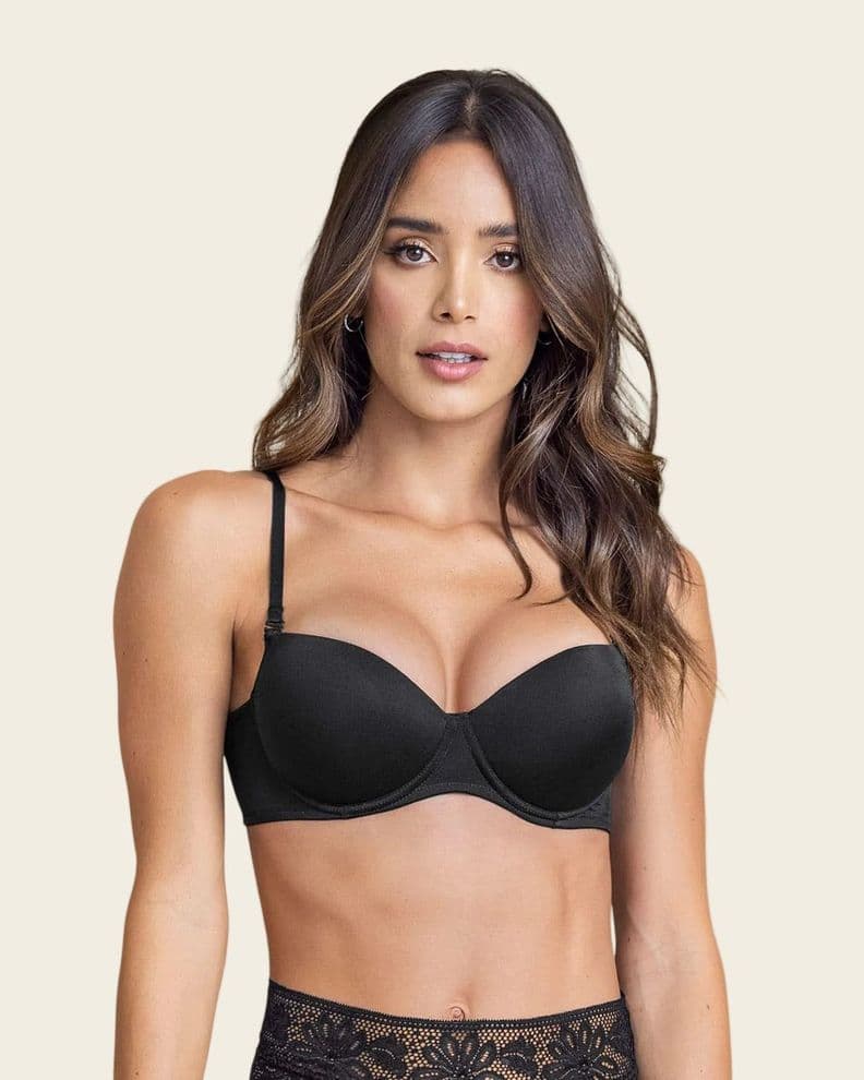Sosten con Realce Incorporado y Arco 71344 Negro 32B