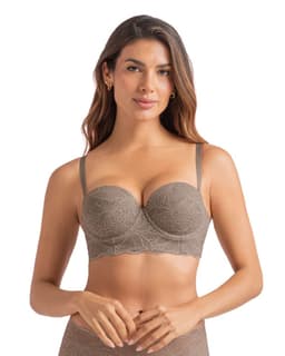 Sosten en Encaje con Realce Incorporado 71330 Gris 36B
