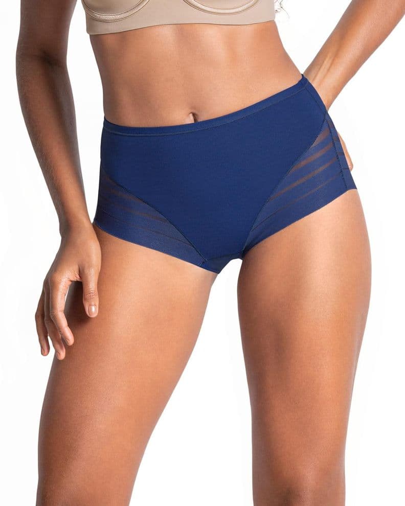 Leonisa Calzon Faja de Control Suave Tiro Alto 012903 Azul S