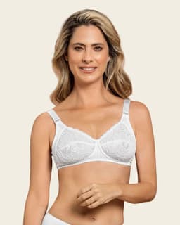 Sosten Clasico de Mayor Cubrimiento Sin Arco 71223 Blanco 36B
