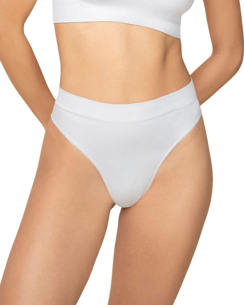 Calzon Colaless tiro Alto en tecnologia Seamless 092040 Blanco S