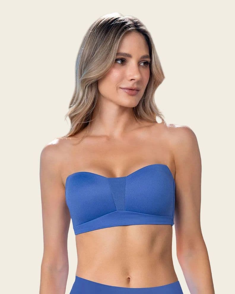 Sosten strapless ultraligero sin arco 091175 Azul 32B